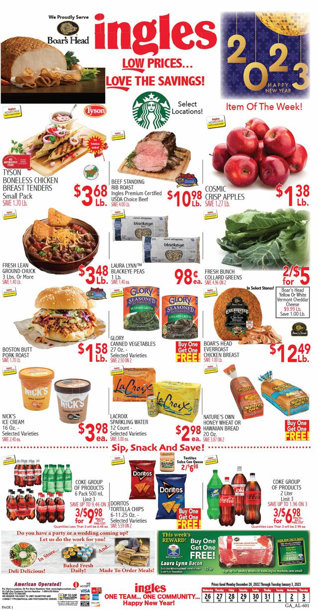 Ingles Ad from 12/26/2022
