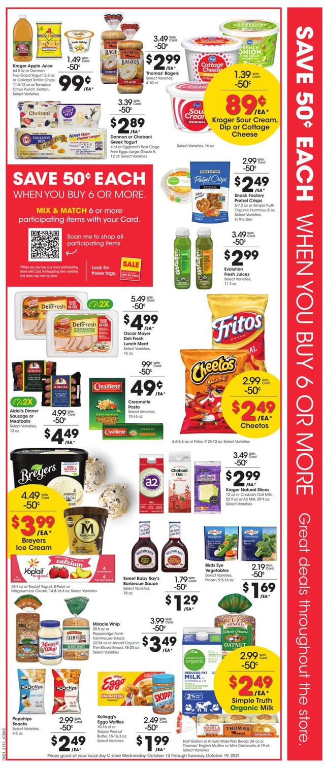Jay C Food Stores Ad from 10/13/2021