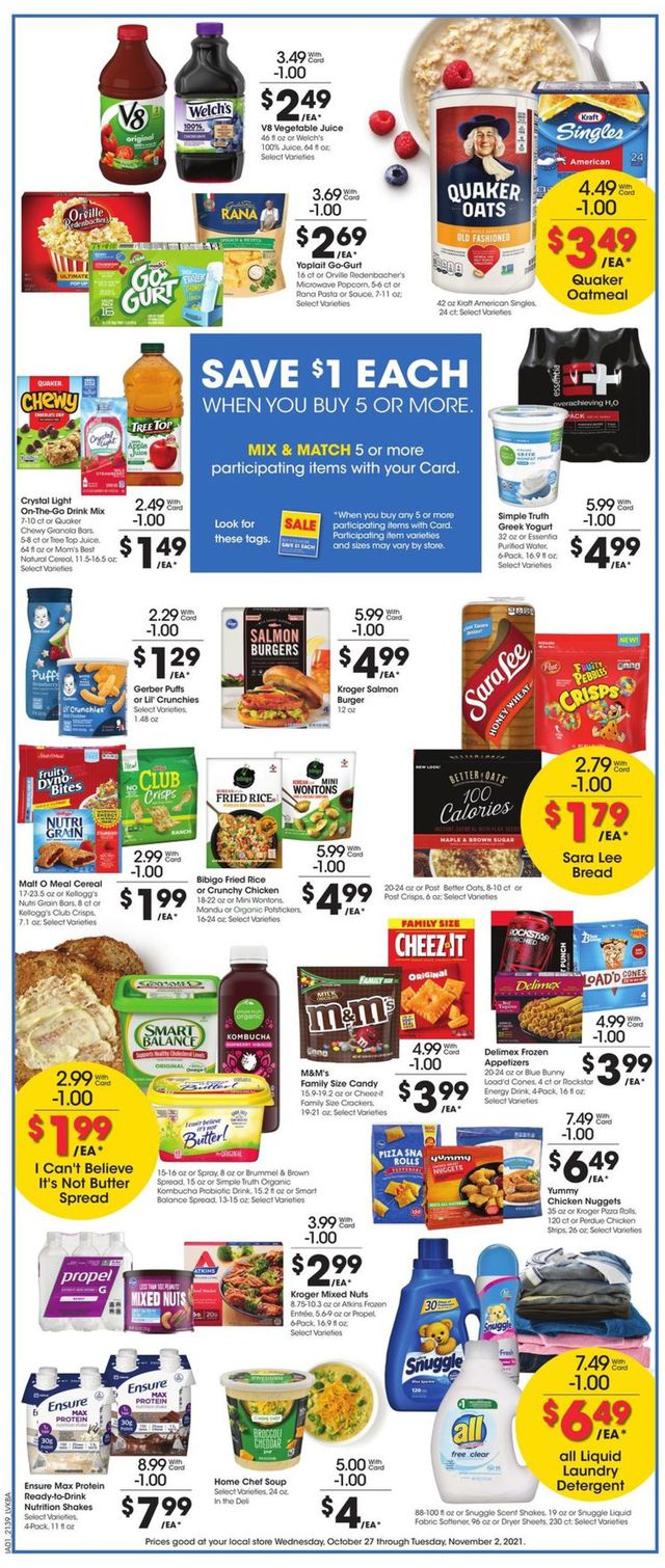 Jay C Food Stores Ad from 10/27/2021