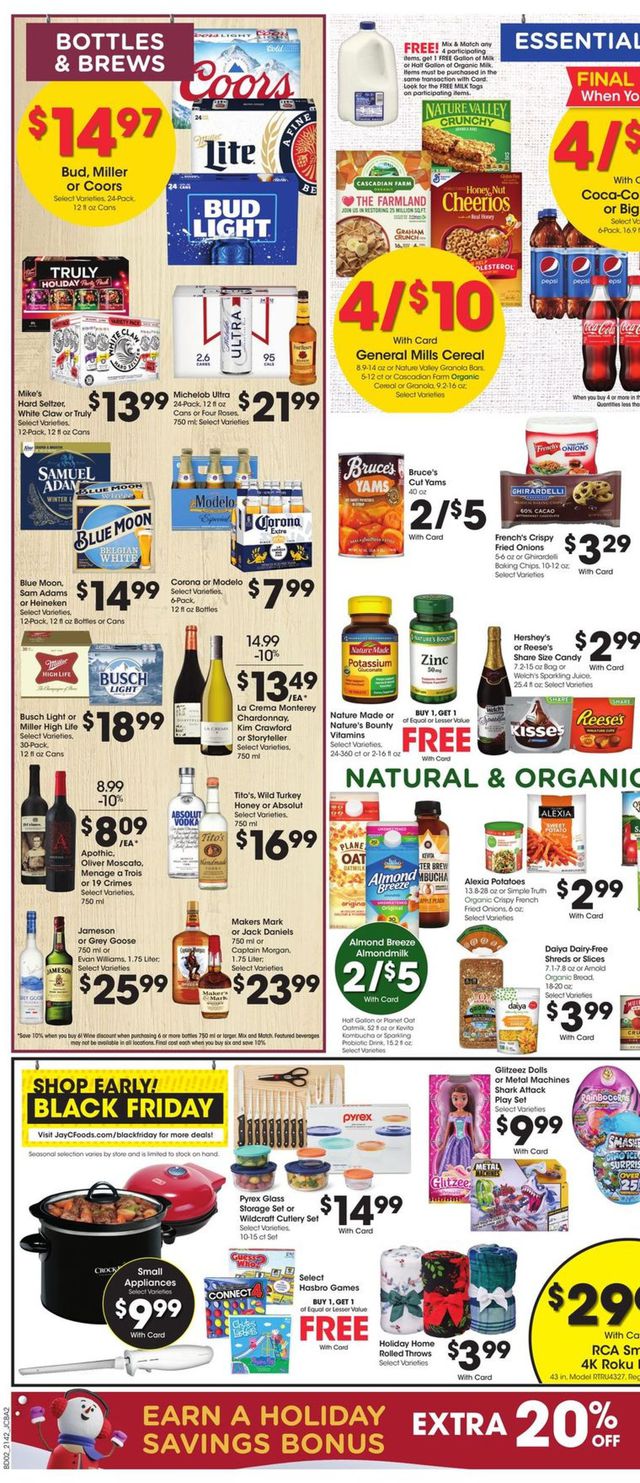 Jay C Food Stores Ad from 11/17/2021