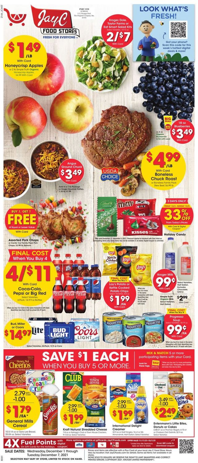 Jay C Food Stores Ad from 12/01/2021