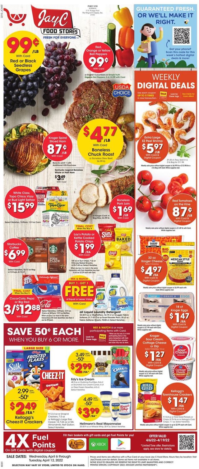 Jay C Food Stores Ad from 04/06/2022