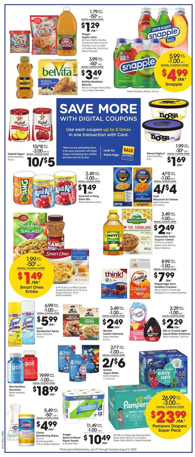 Jay C Food Stores Ad from 07/27/2022