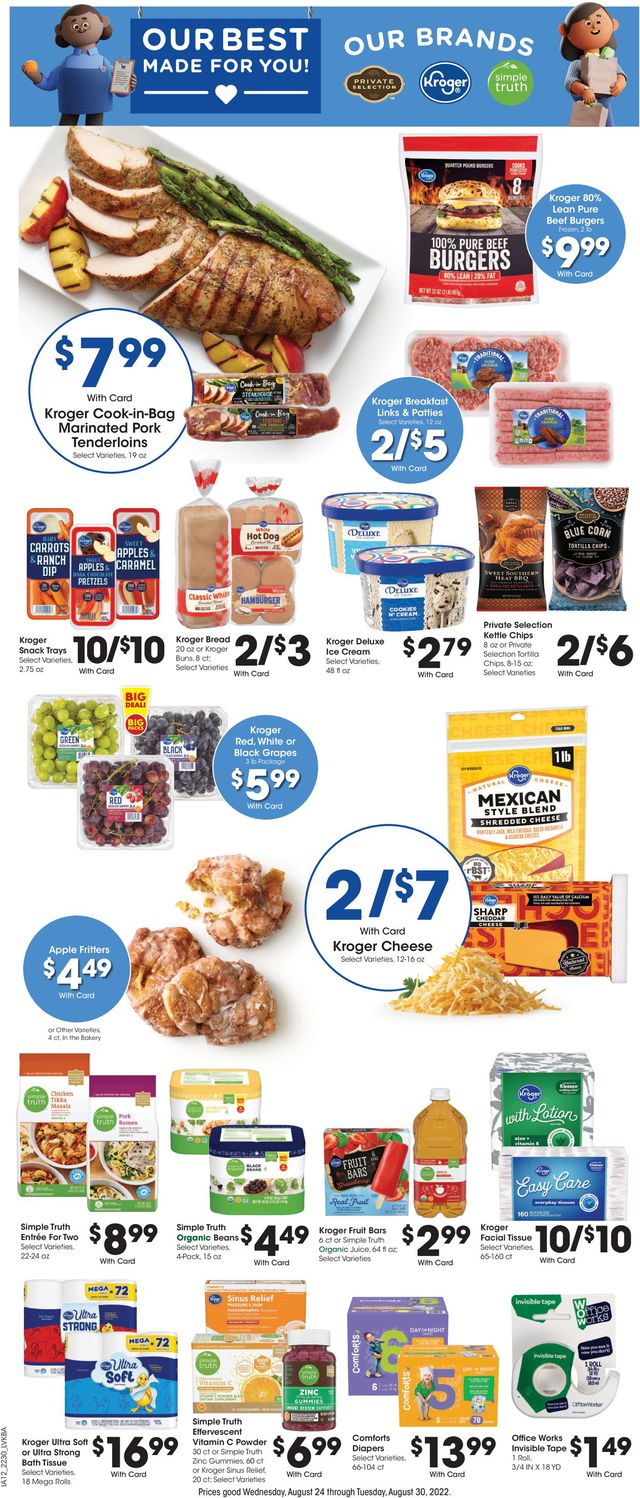 Jay C Food Stores Ad from 08/24/2022