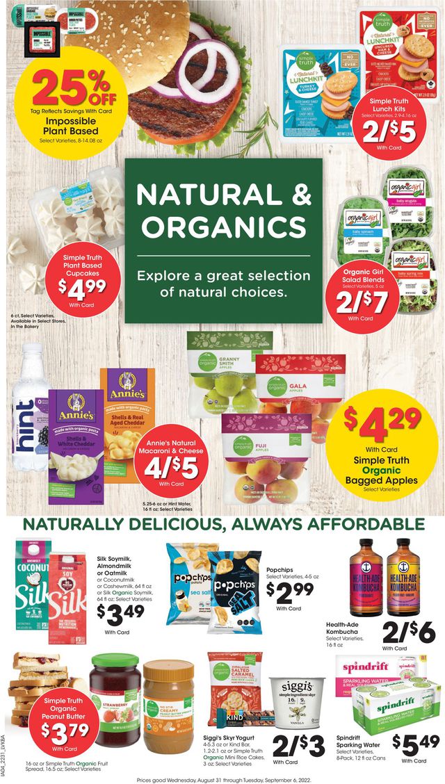 Jay C Food Stores Ad from 08/31/2022