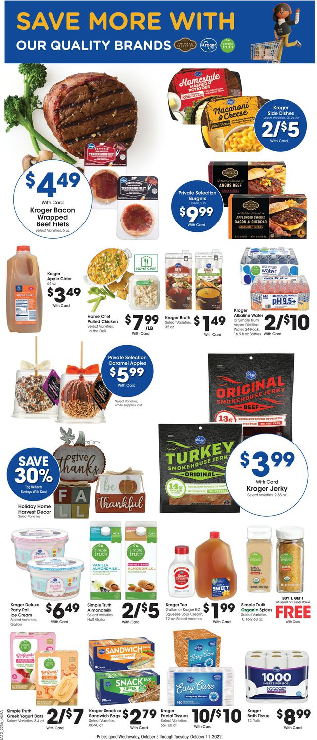 Jay C Food Stores Ad from 10/05/2022