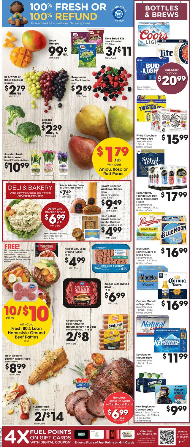 Jay C Food Stores Ad from 01/18/2023