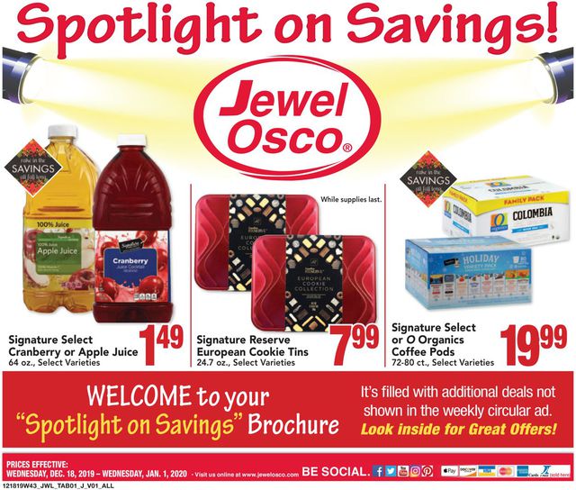 Jewel Osco Ad from 12/18/2019