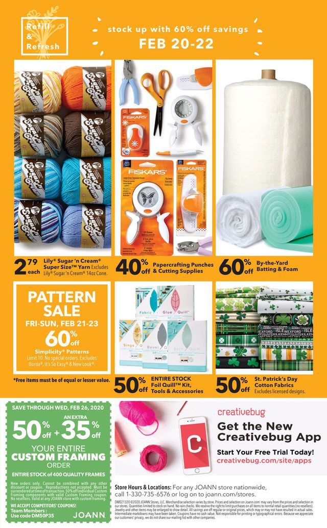 Jo-Ann Ad from 02/13/2020