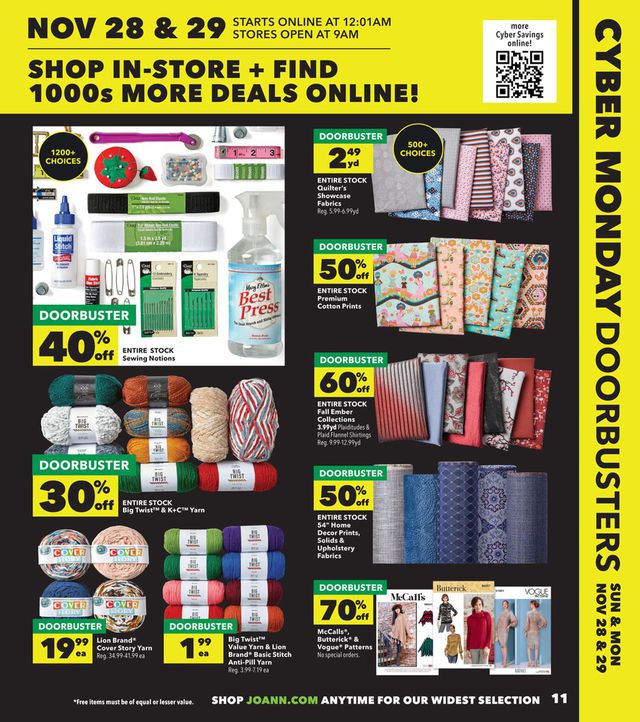 Jo-Ann Ad from 11/24/2021