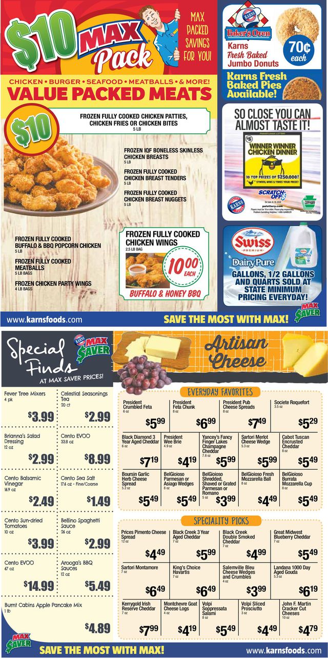 Karns Quality Foods Ad from 08/11/2020