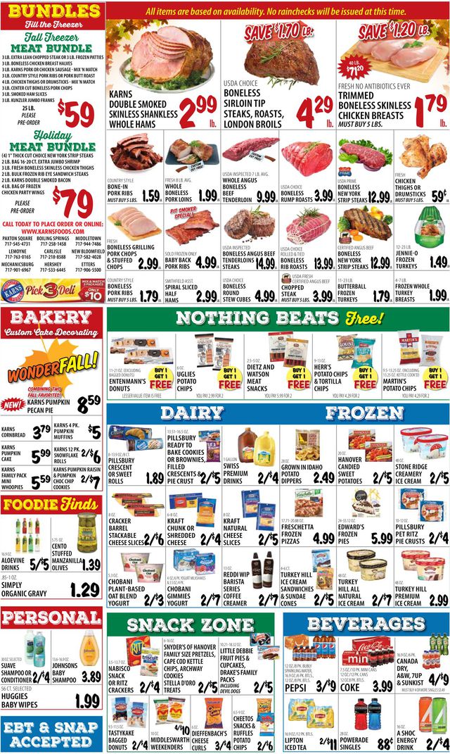 Karns Quality Foods Ad from 11/24/2020