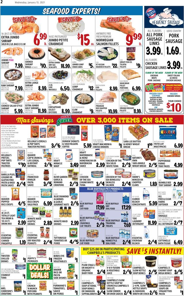 Karns Quality Foods Ad from 01/12/2021
