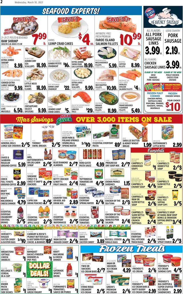 Karns Quality Foods Ad from 03/09/2021