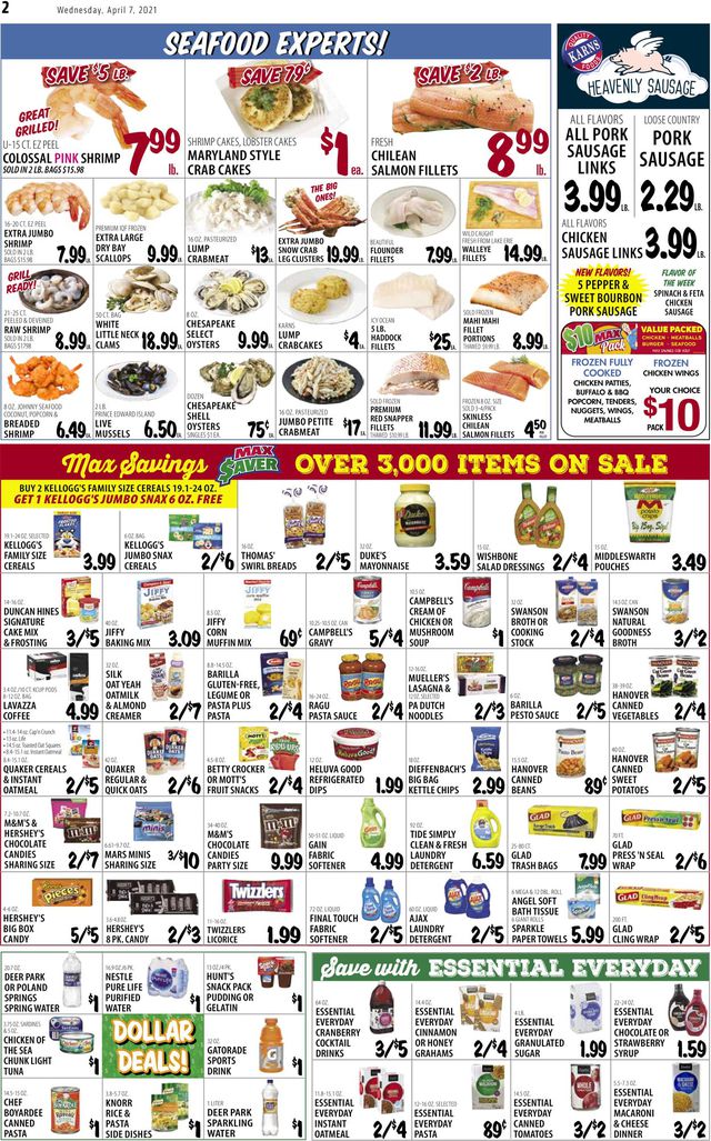 Karns Quality Foods Ad from 04/06/2021