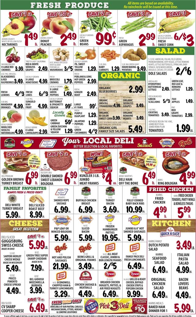 Karns Quality Foods Ad from 08/03/2021