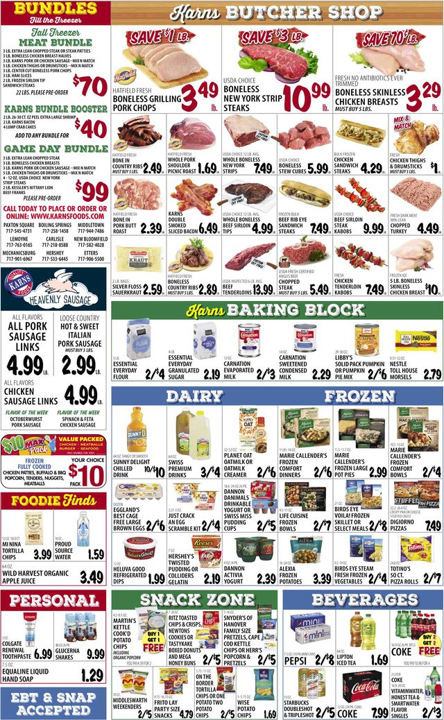 Karns Quality Foods Ad from 10/12/2021