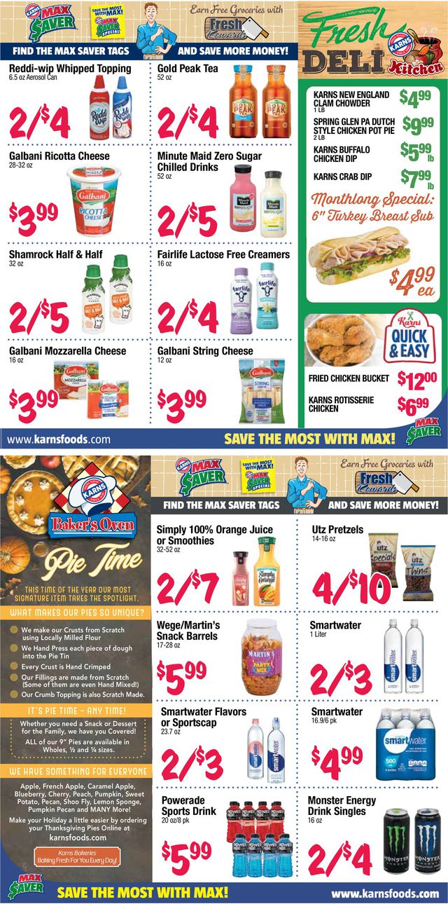 Karns Quality Foods Ad from 11/02/2021