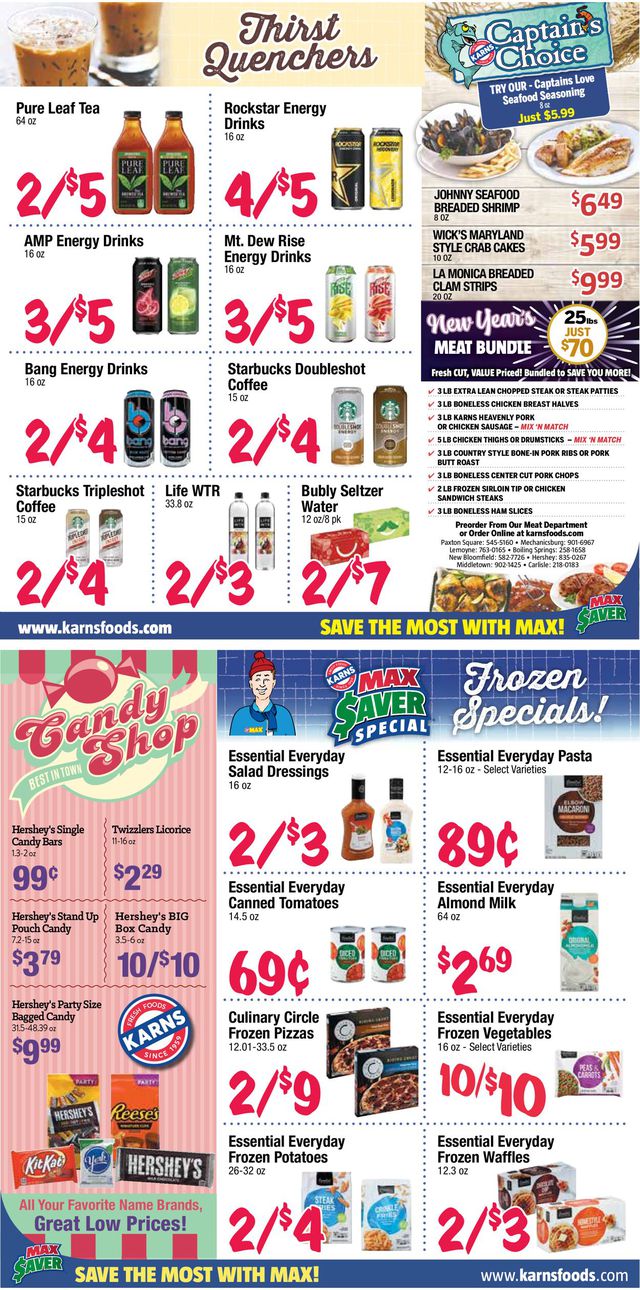 Karns Quality Foods Ad from 12/28/2021