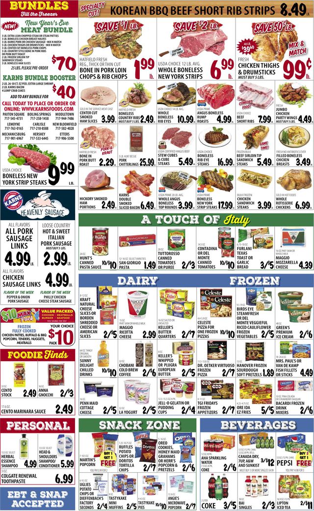 Karns Quality Foods Ad from 01/04/2022