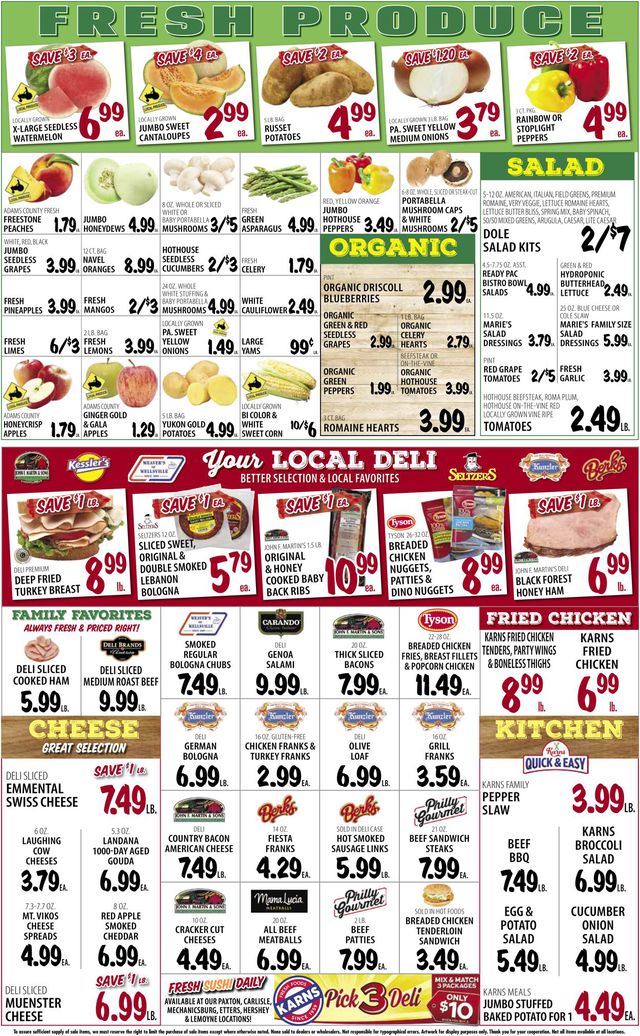 Karns Quality Foods Ad from 08/23/2022