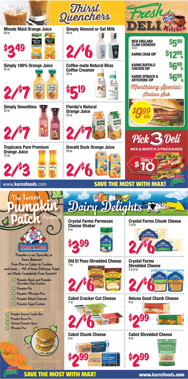 Karns Quality Foods Ad from 10/04/2022