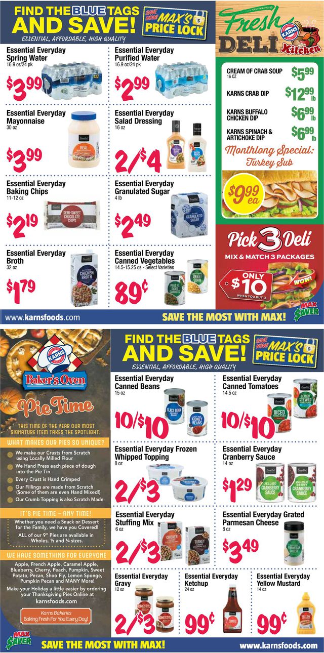 Karns Quality Foods Ad from 11/01/2022