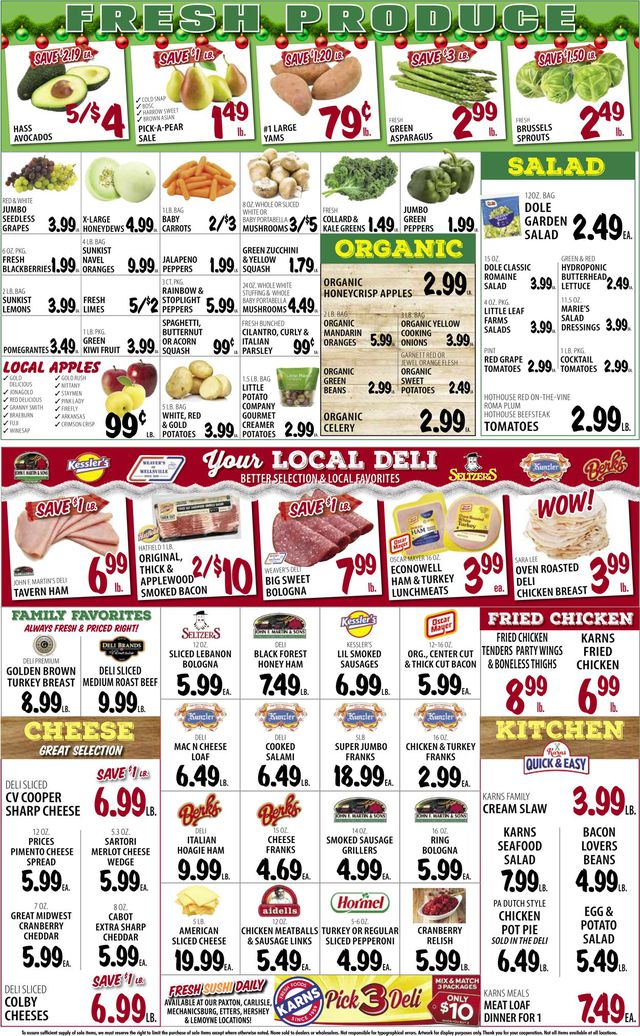 Karns Quality Foods Ad from 12/13/2022