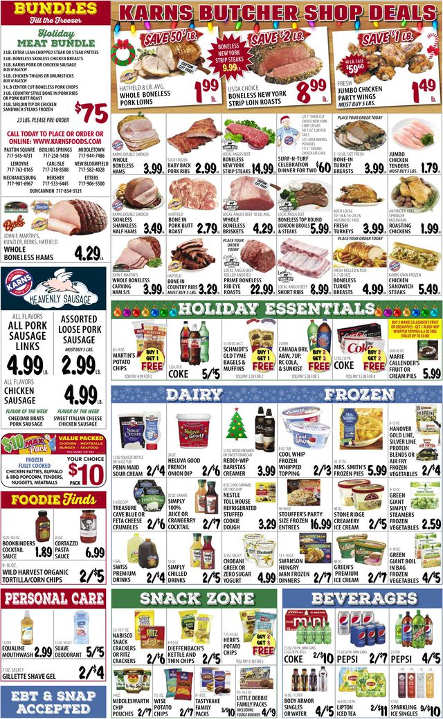 Karns Quality Foods Ad from 12/20/2022