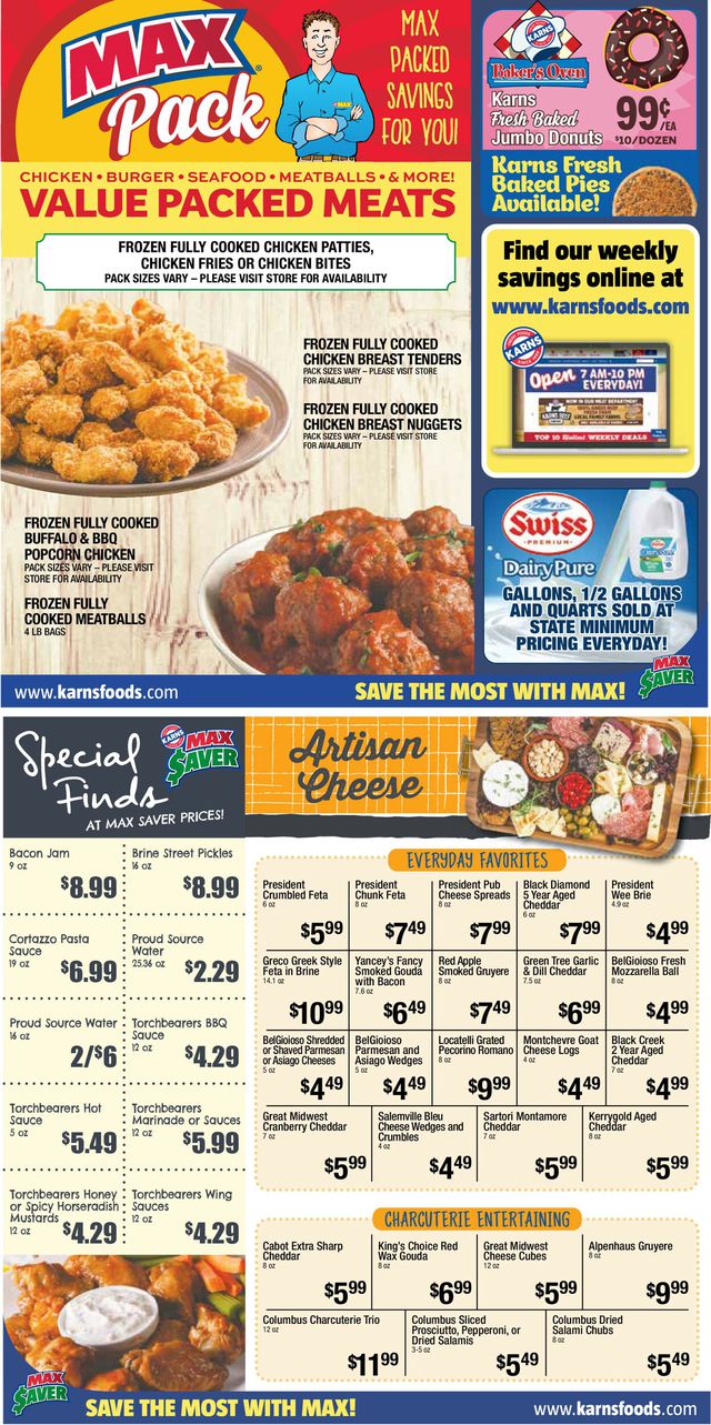 Karns Quality Foods Ad from 12/27/2022