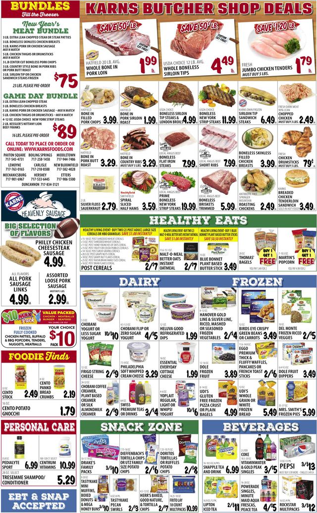 Karns Quality Foods Ad from 01/03/2023