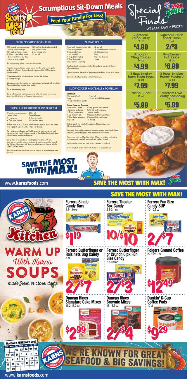 Karns Quality Foods Ad from 01/24/2023