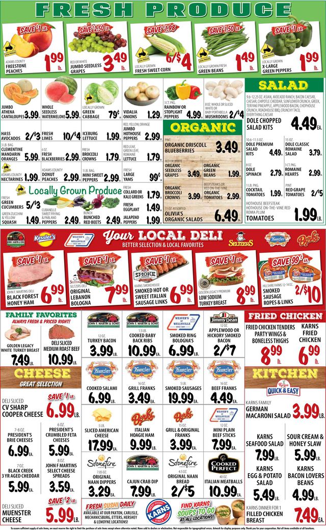 Karns Quality Foods Ad from 07/25/2023