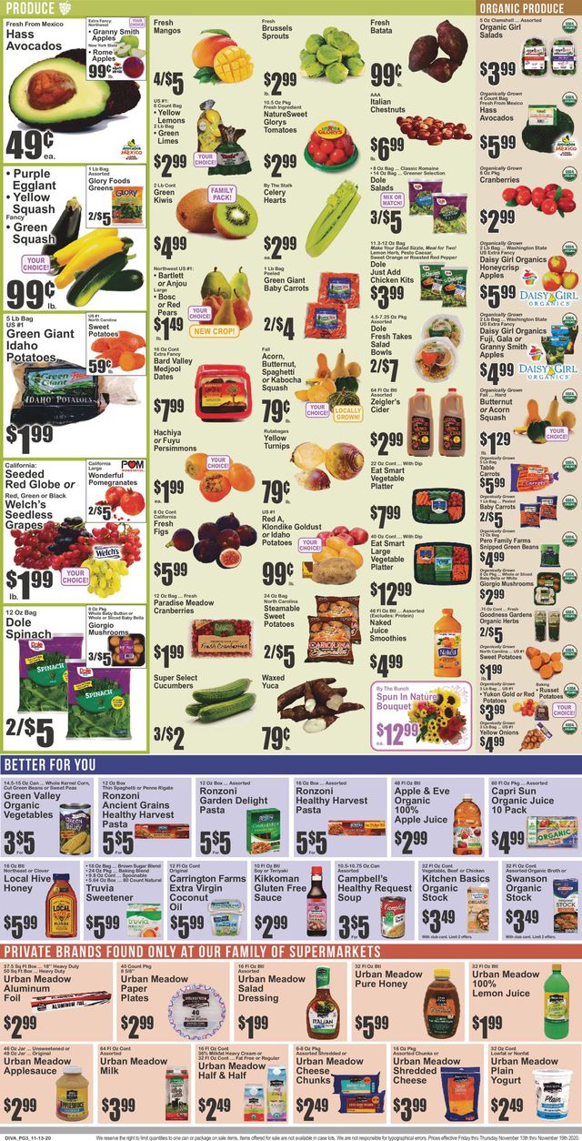 Key Food Ad from 11/13/2020