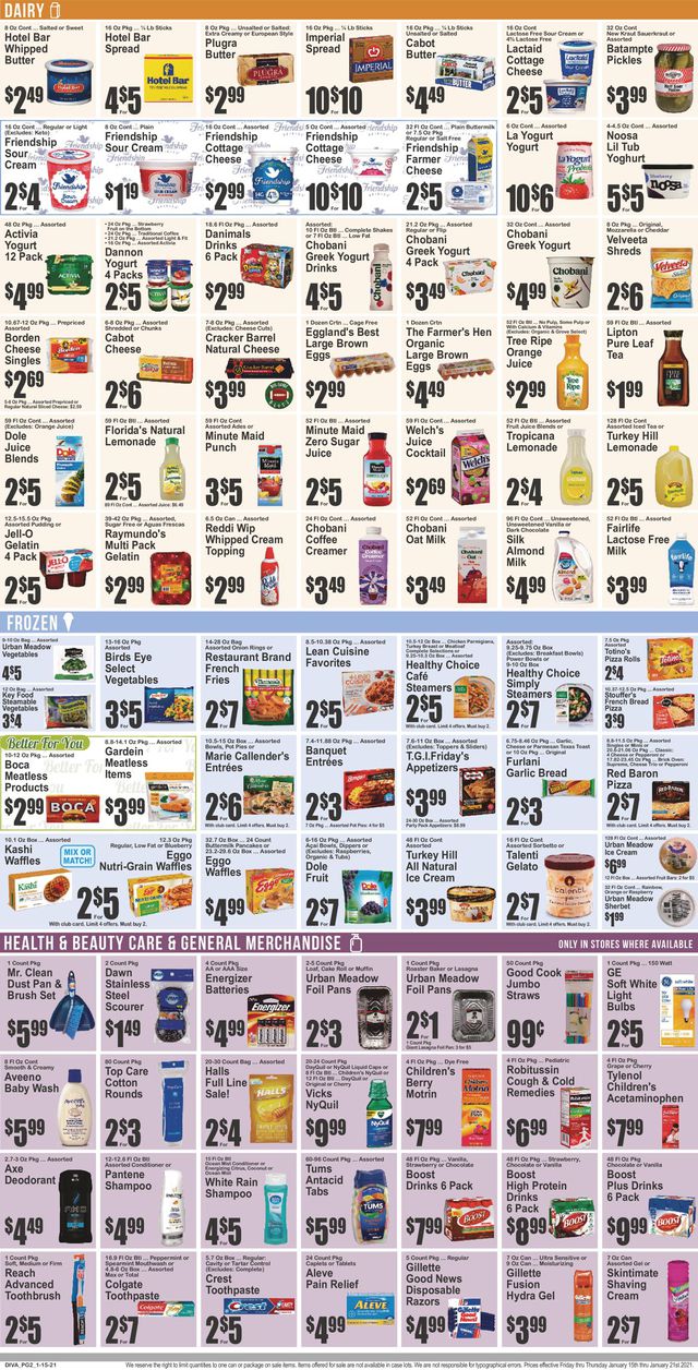 Key Food Ad from 01/15/2021