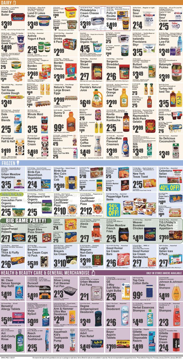 Key Food Ad from 01/22/2021