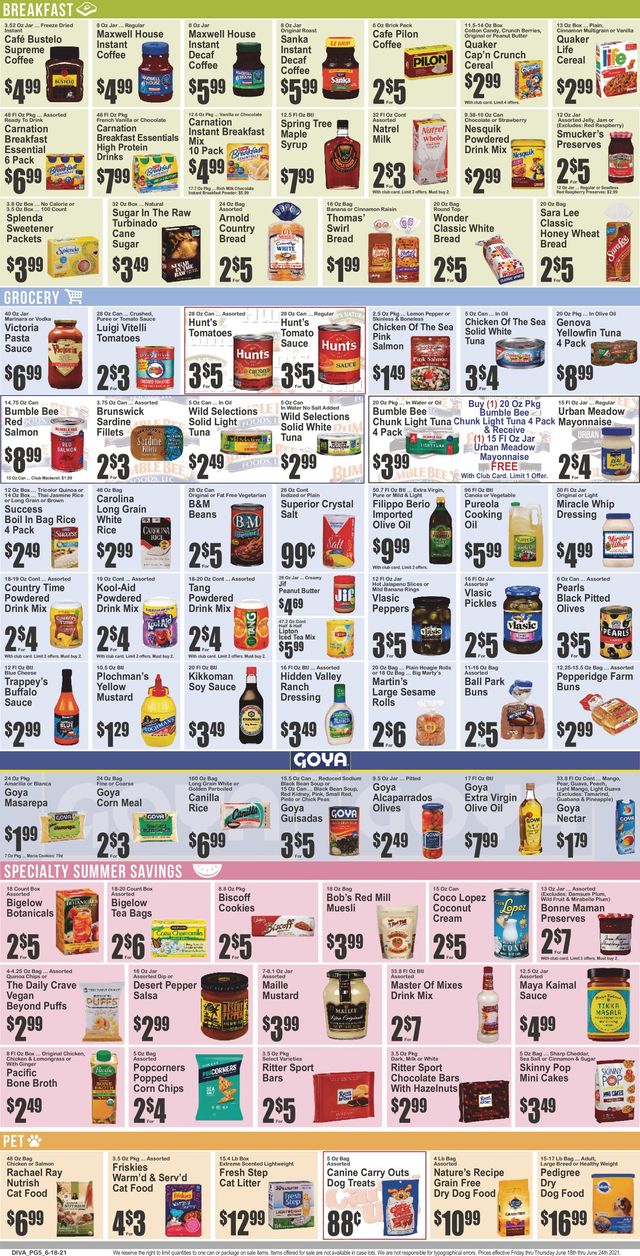 Key Food Ad from 06/18/2021