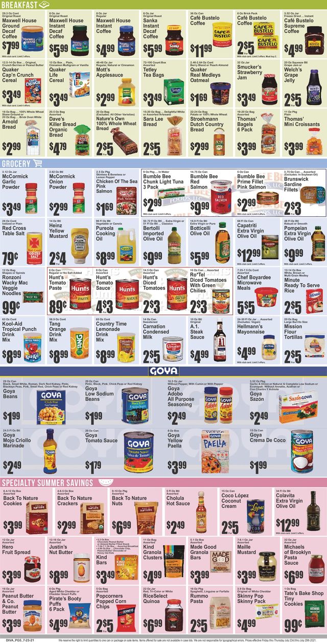Key Food Ad from 07/23/2021