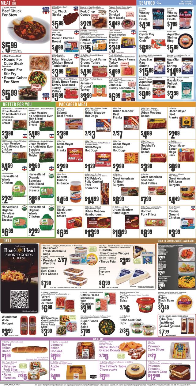 Key Food Ad from 07/30/2021