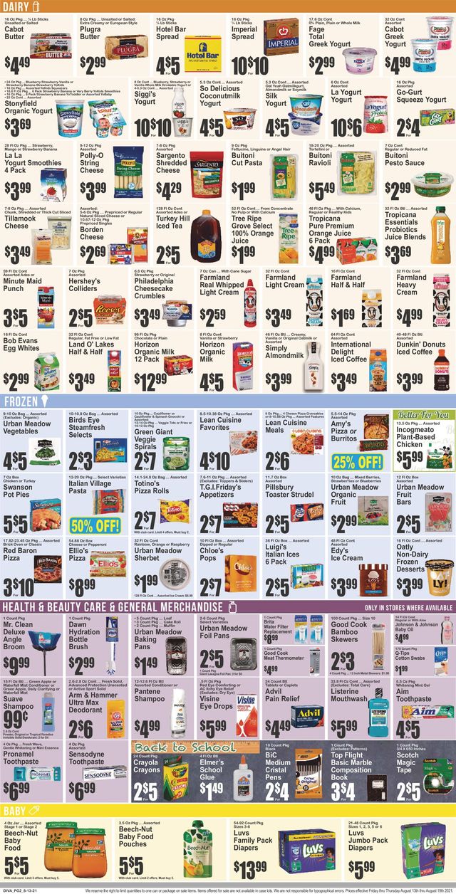 Key Food Ad from 08/13/2021