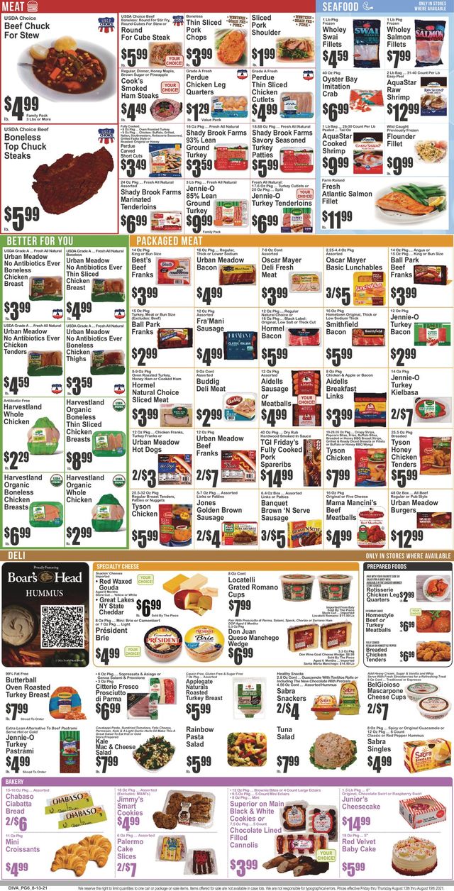 Key Food Ad from 08/13/2021