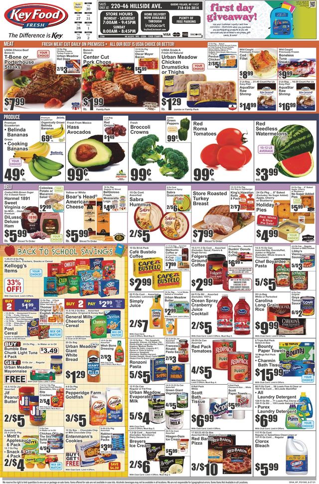 Key Food Ad from 08/27/2021
