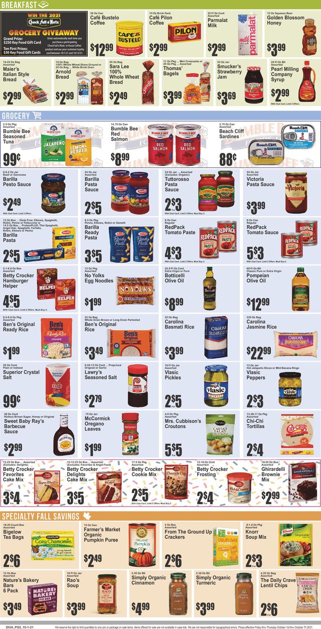 Key Food Ad from 10/01/2021