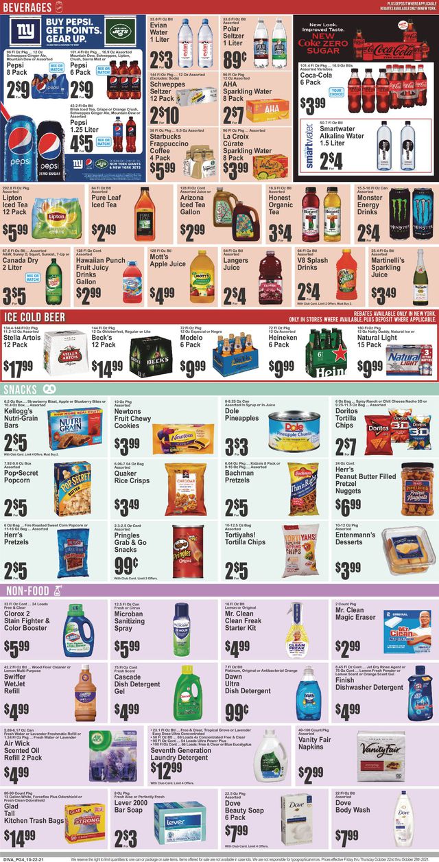 Key Food Ad from 10/22/2021
