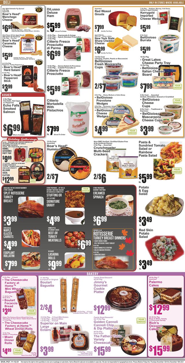 Key Food Ad from 11/12/2021