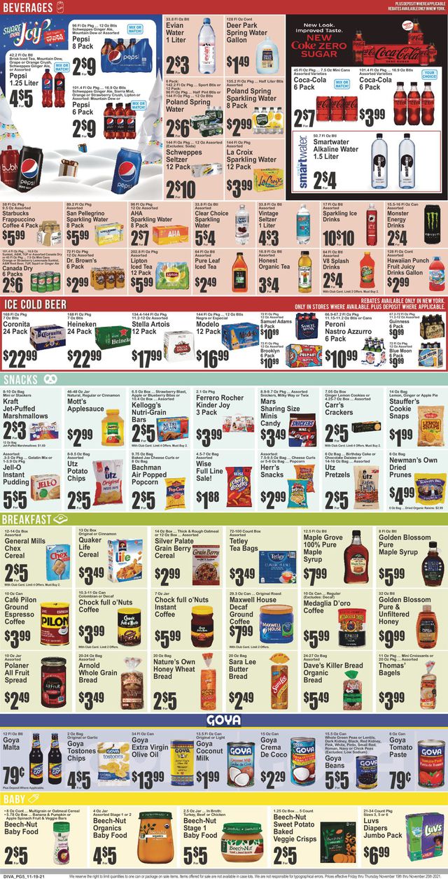 Key Food Ad from 11/19/2021