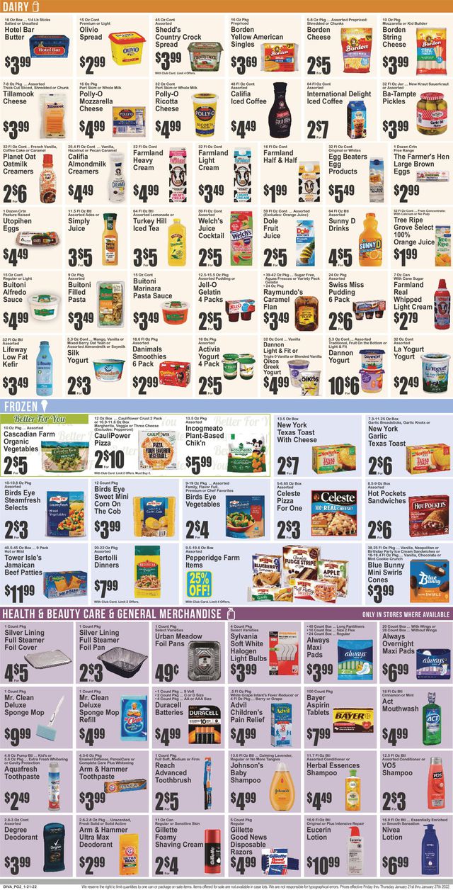 Key Food Ad from 01/21/2022