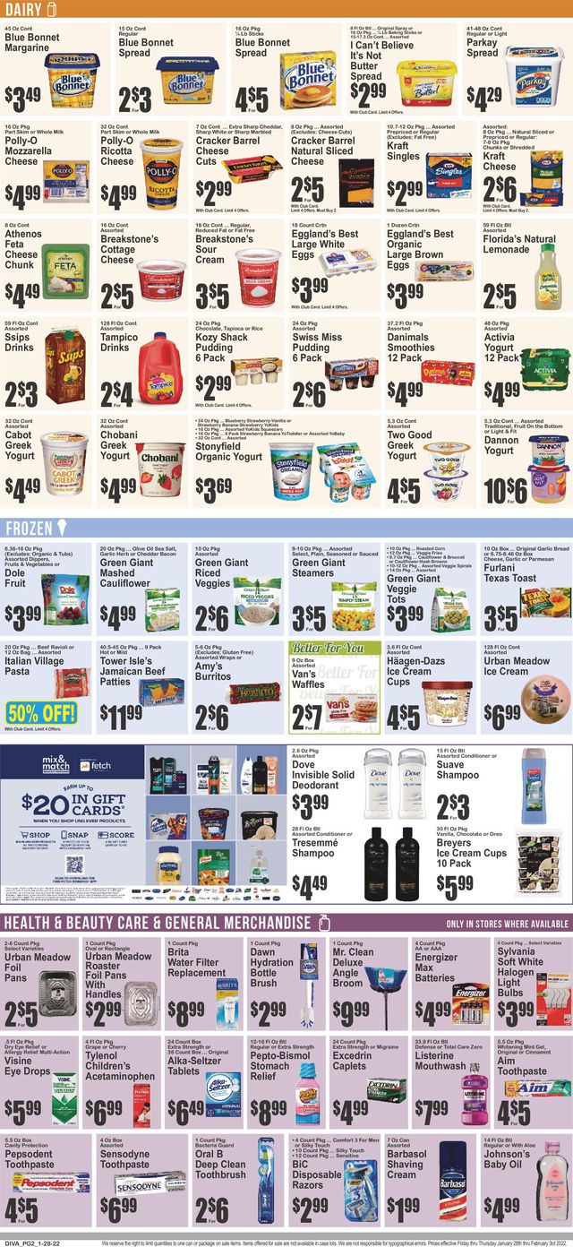 Key Food Ad from 01/28/2022