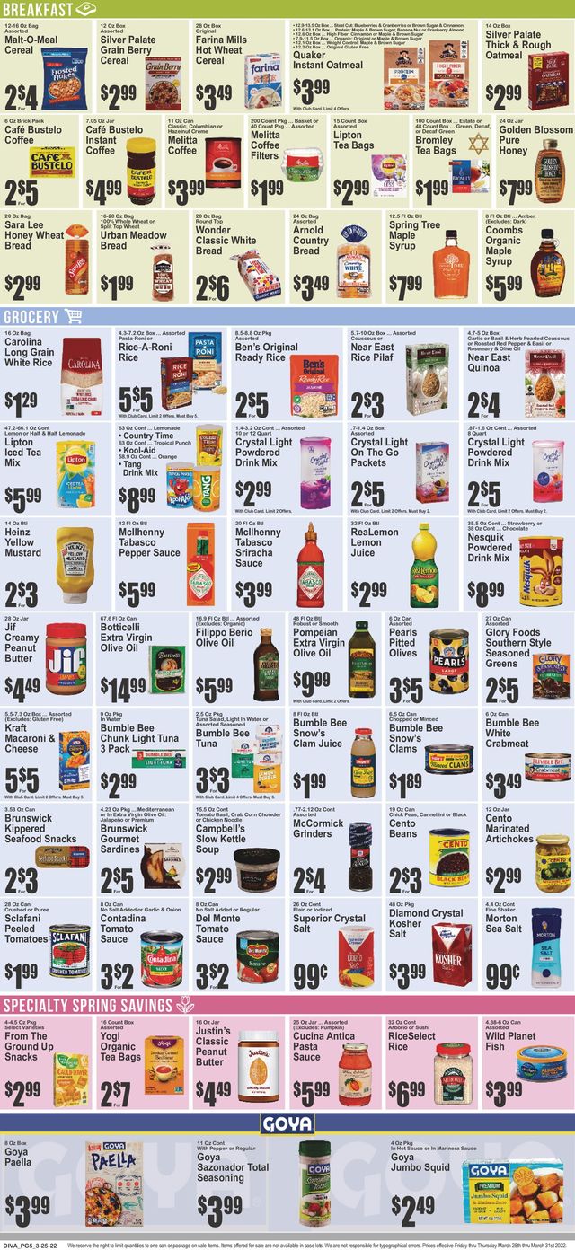 Key Food Ad from 03/25/2022