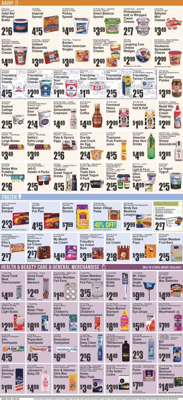 Key Food Ad from 04/22/2022